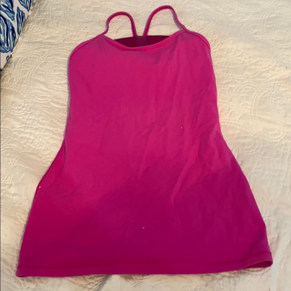 Lululemon tank top with bra